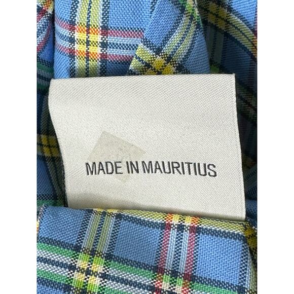 Oliver Ridley Shirt Mens Large Button Up Long Sleeves Multi Stripe Cotton Preppy - Picture 5 of 5